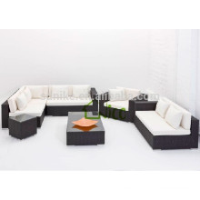 2015 mais recente design moderno jardim rattan sofá set